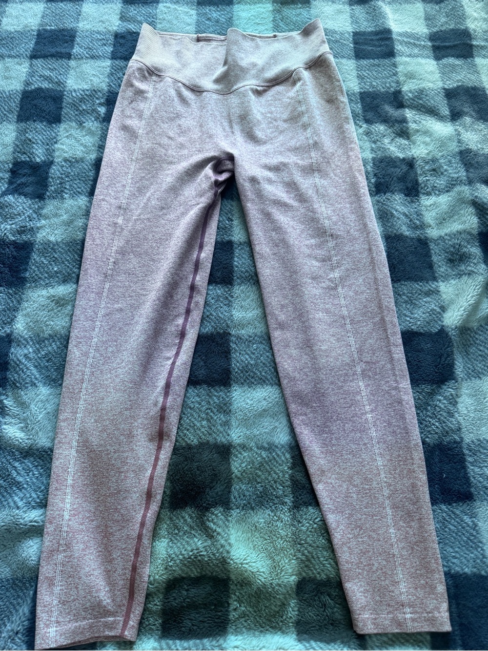 PINK-Victoria Secret-Heathered Mauve Leggings-Large